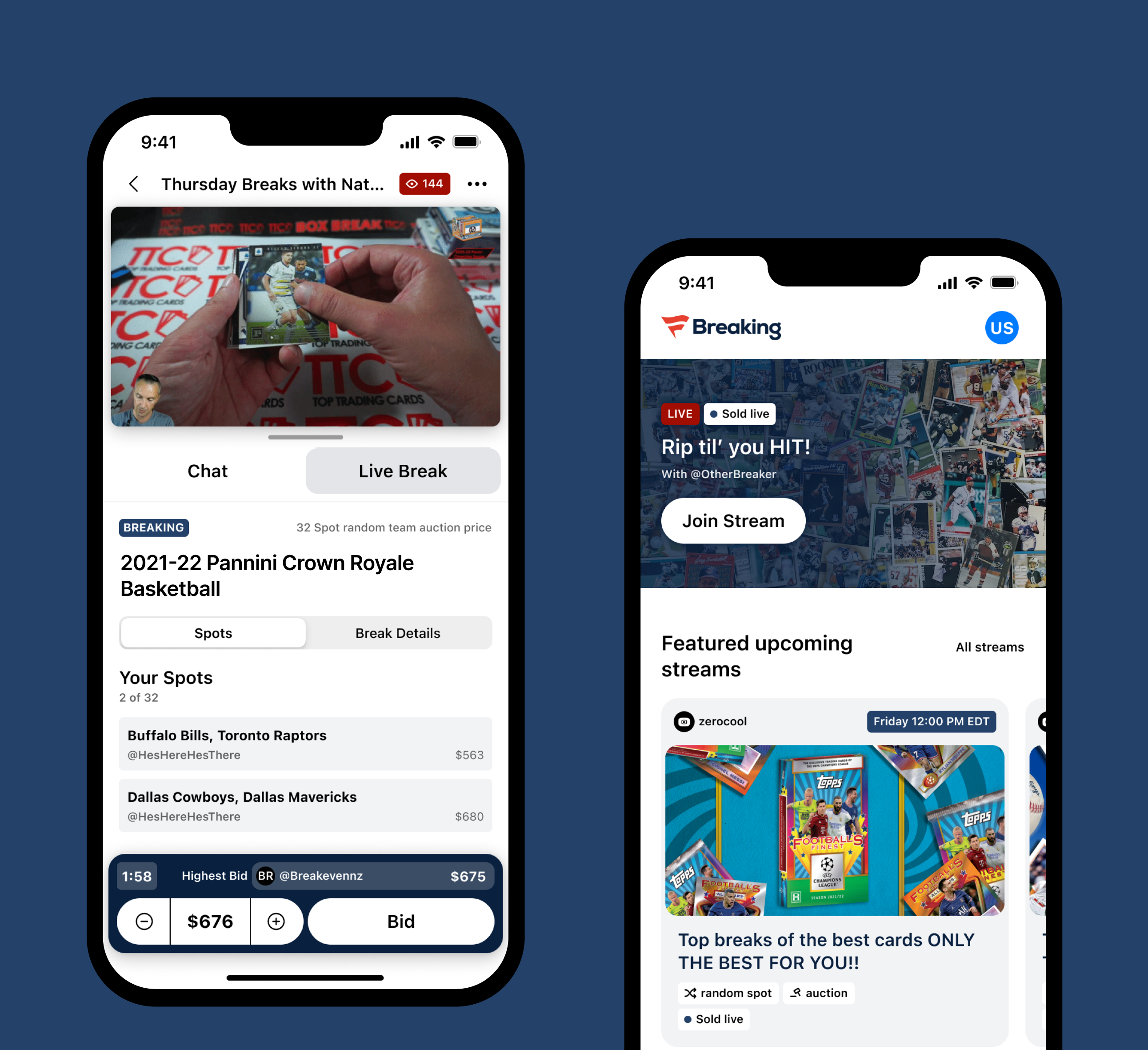 Fanatics: Breaking app